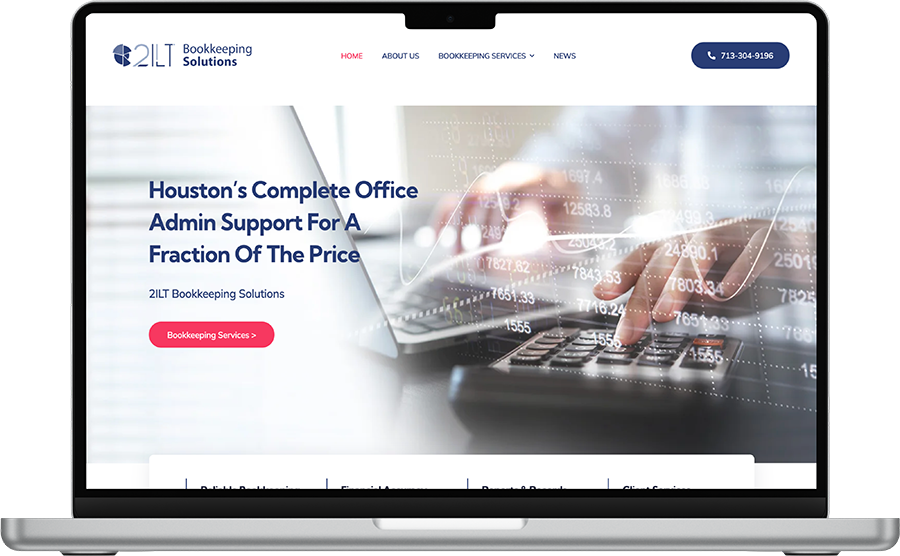 Web Design for a Marketing Company, Houston, TX